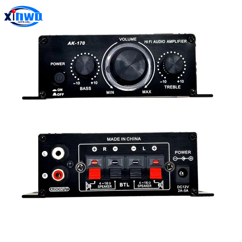Ak170 Lichte Mini Stereo Eindversterker Met 4 Inch Speaker Diy Kit Vending Pinball Audio Arcade Game Machine Module Mp3 Speler