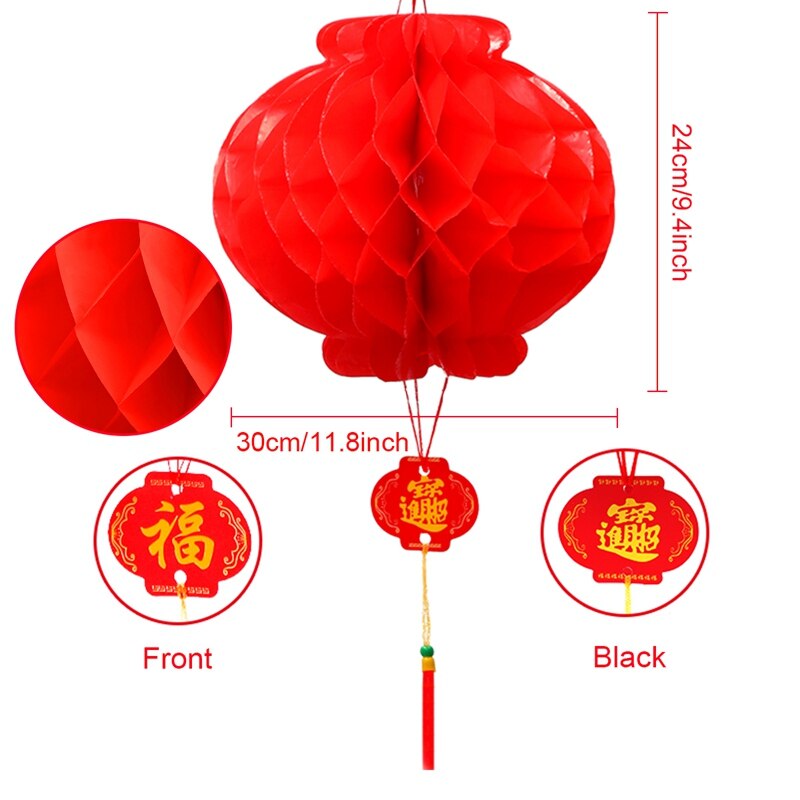 Chinese Year Decorations Red Lantern Traditional Decorations For Chinese Year The Spring Festival Decor: Default Title