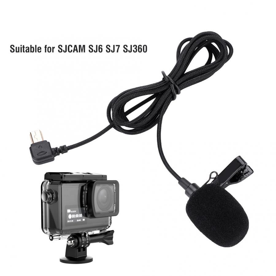 Universele 1.5 M Draagbare Clip Op Mic Usb Microfoon Voor Sjcam SJ6 SJ7 SJ360 Action Camera Mini Microfoon