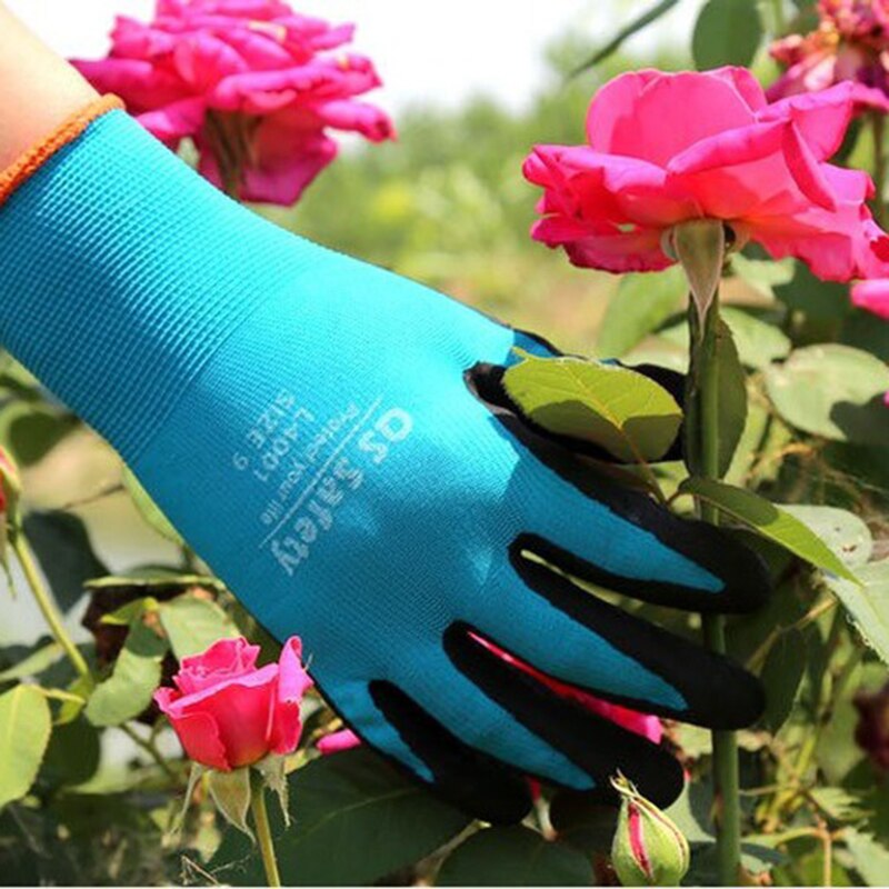 Guante de protección para jardinería, resistente al agua, antideslizante, antisuciedad, herramienta para jardín al aire libre