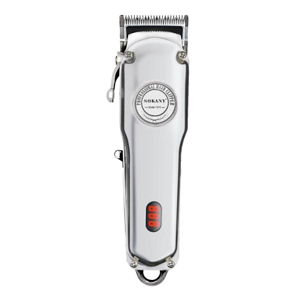 LED hair clipper metal housing electric hair trimmer cordless hair cutting machine haircut cordless salon machine