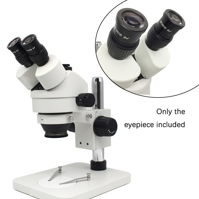 Lente Ocular WF10X de campo amplio, lente Ocular óptico de alto punto Ocular para microscopio estéreo, campo de visión de 20mm o 22mm, 10X, 1 par