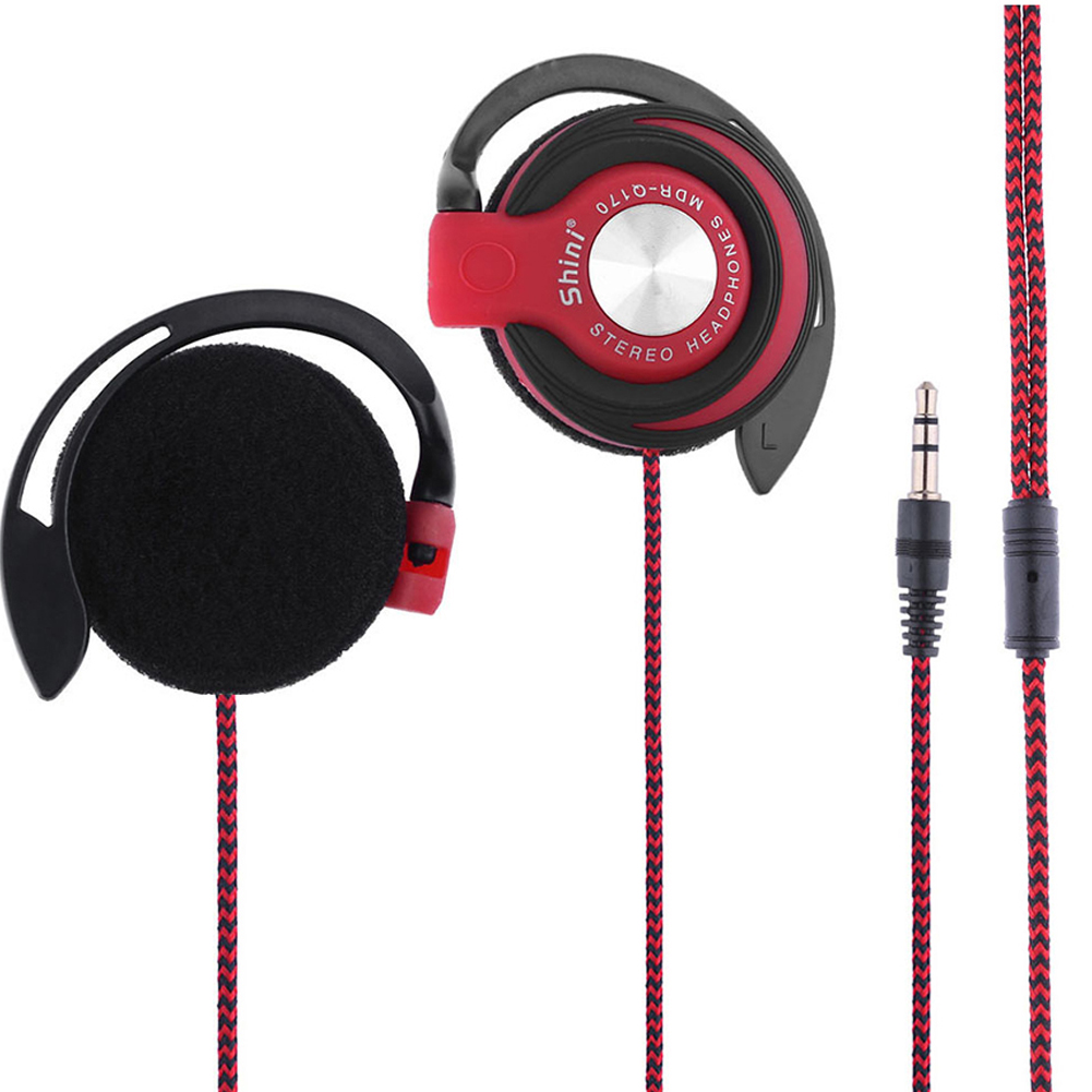 Universal 3,5mm Stecker Wired Clip Auf Ohr Sport Kopfhörer Schwere Bass Kopfhörer Laptop MP3 MP4 Kopfhörer Ohrhörer Freisprecheinrichtung Headset