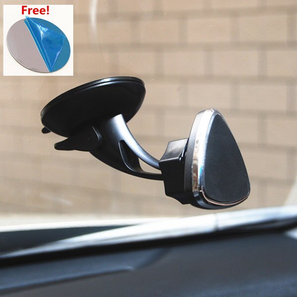 360 Draaibare Magnetische Auto Houder Magneet Auto Telefoon Houder Voorruit Stand Mount Ondersteuning Gratis Hand Auto Telefoon Houder Beugel: triangle shape 1