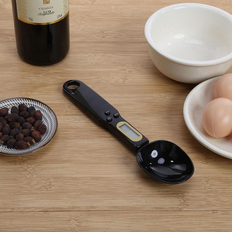 500g/0.1g waga łyżkowa elektronicznych cyfrowa łyżka waga łyżkowa LCD gram kuchenne miarki łyżka robić mierzenia