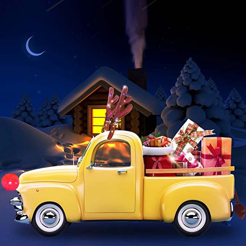 Rentier Dekoration Auto Fahrzeug Nase Horn Kostüm einstellen Rudolph Weihnachten Rentier Geweih verrotten Nase Ornamente Elch Geweih