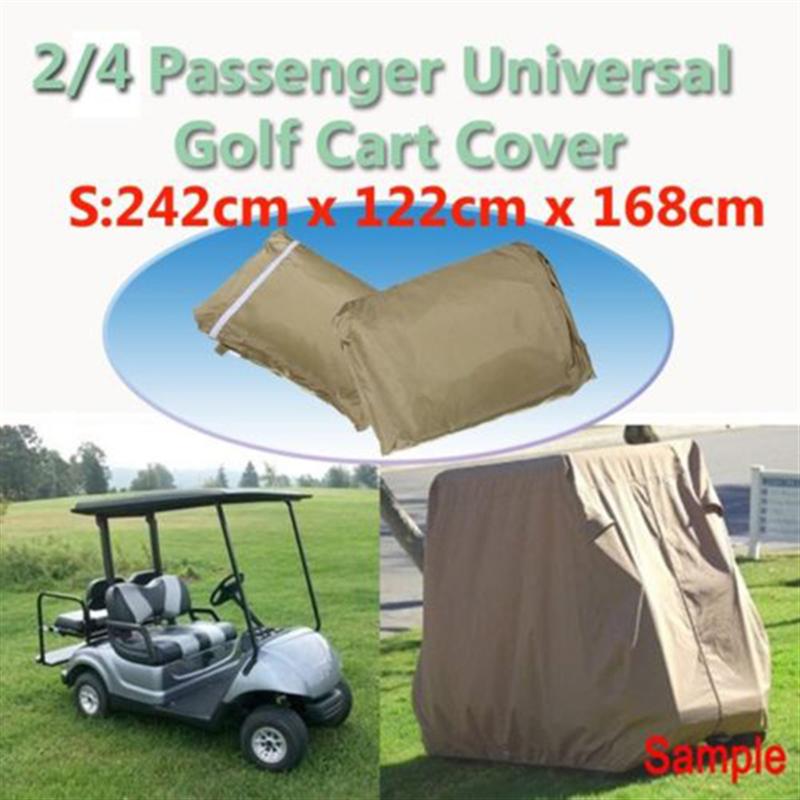 Vattentätt golfvagn täcker regn 2/4 passagerare för yamaha club car ez-go-modell - storlek s