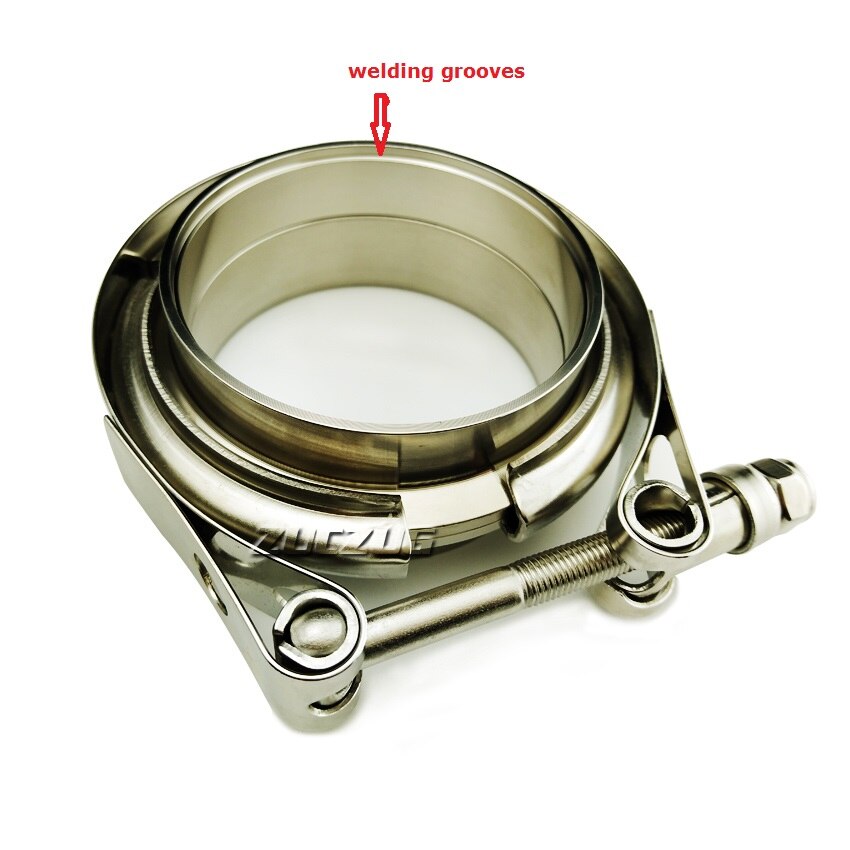 ZUCZUG 1.5-6.0" Self Aligning with welding groove male/ female flanges V Band/V-band Clamp assembly