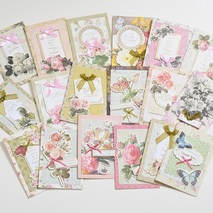 Eno gratulasjonspapir lagdelt 3d gratulasjonskort vintage håndlagde bursdagskort blomsterkort