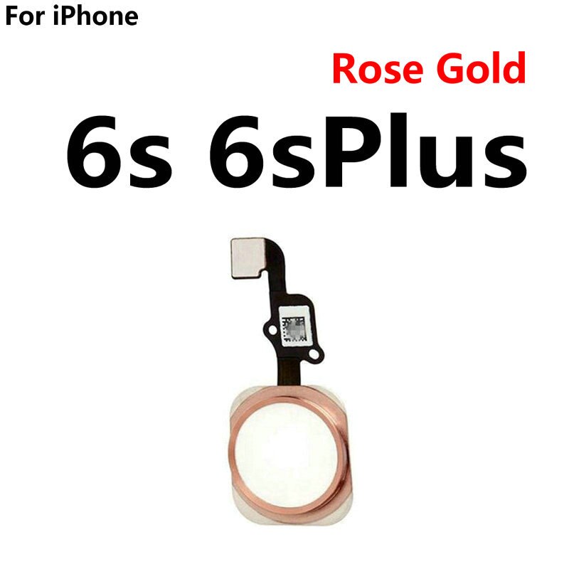 Home Button Vingerafdruk Scanner Return Key Flex Kabel Vervanging Voor Iphone 6 6S 4.7 / Iphone 6S Plus 5.5: For 6sPlus Rose Gold