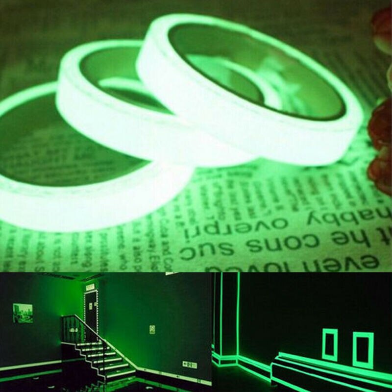 Nastro Adesivo Nastro di 5m Luminoso incandescenza in il buio parete Nastro Fluorescente
