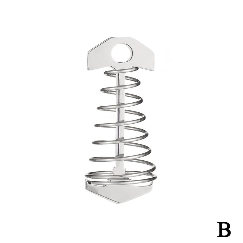 1pc windseilschnallen, federförmig, oktopus-förmig, deckpflock, zelthaken, fixseil, camping, stahlbrettschnalle, wandernagel, outdoor,  y9 w 2: S