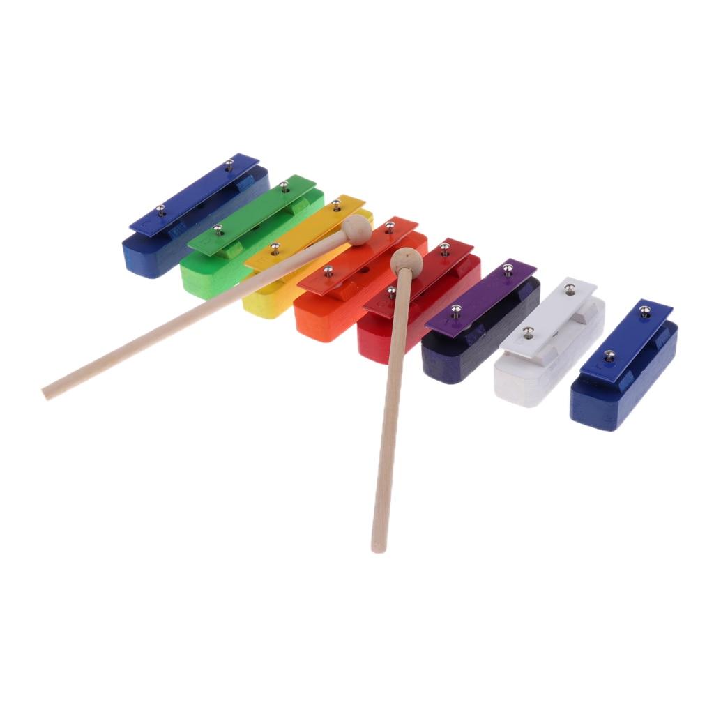 8 Toetsen Xylofoon Mallet Stok Oefening Kids Intelligence Voor Kinderen