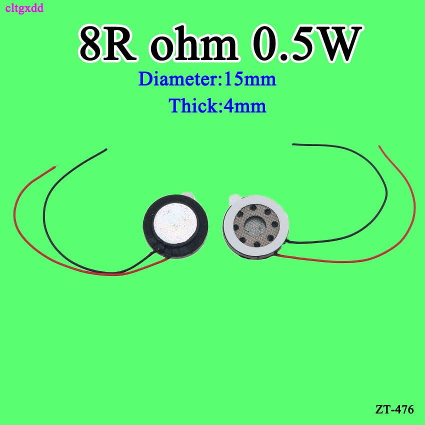 1 stücke Neue Ultra-dünne Mini lautsprecher 8 Ohm 0,5 Watt 0,5 W 8R lautsprecher Durchmesser 10 15 20 23 26 30 32 40 50 mm 4CM dicke 6 4 3MM