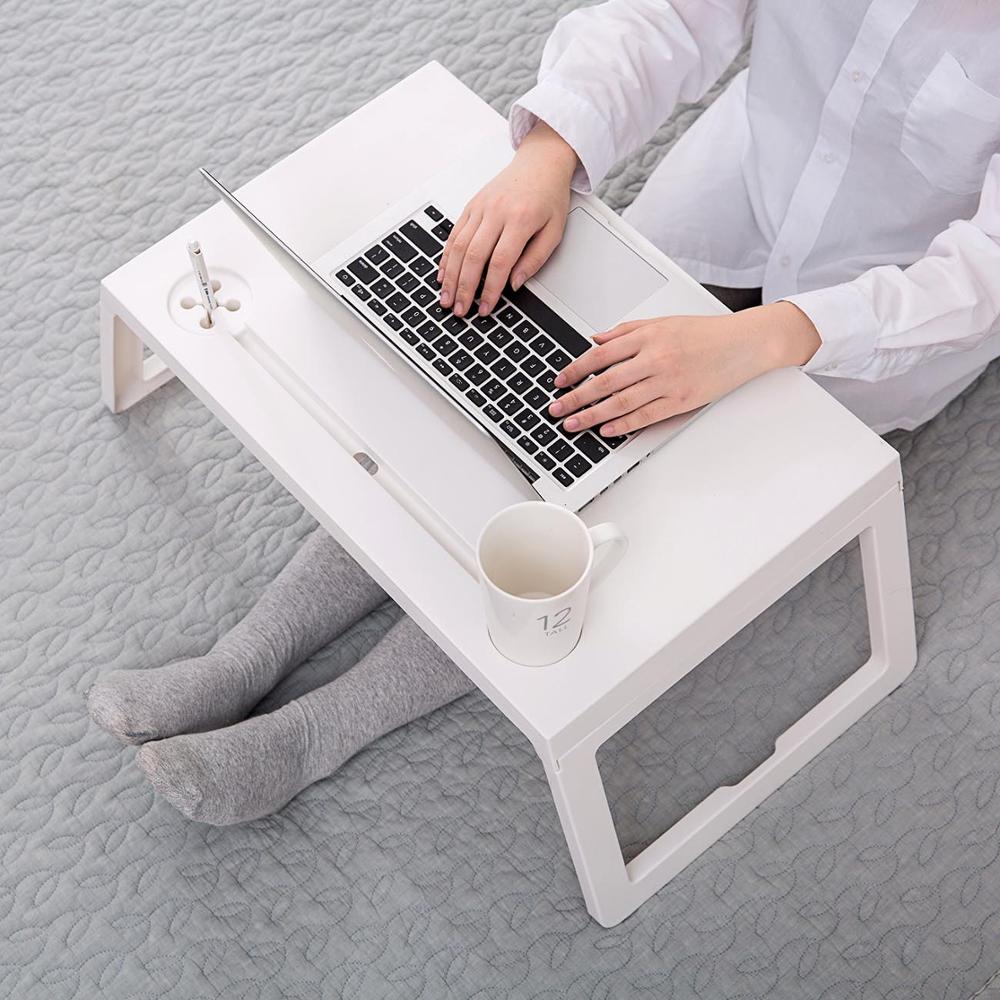 Foldable Portable Laptop Bed Table Stand Rack Computer Reading Kids Study Table Small Table Anti-Skid Table Home Furniture