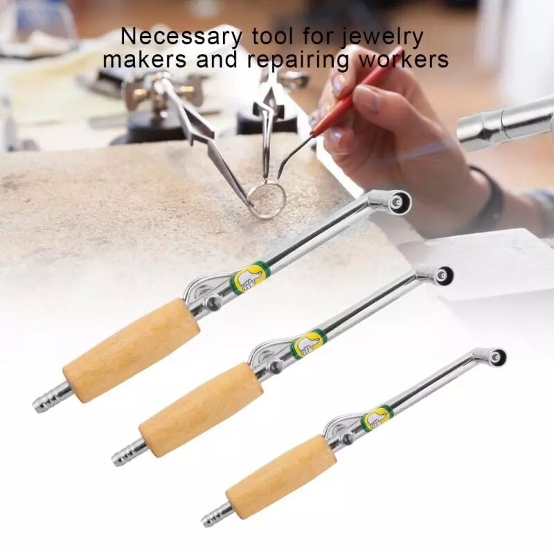 Adjustable Flame Gas Welding Torch Solder with Wood Handle Jewelry Making Torch Soldering Tools Good Jewelry Tools &amp; Equipments