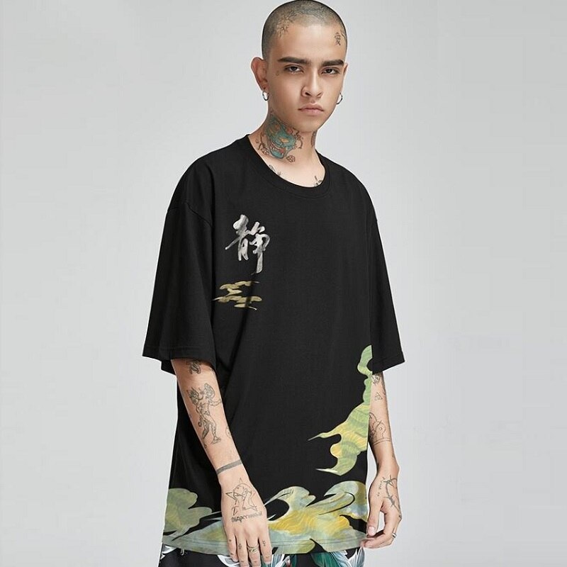 Ropa tradicional japonesa para hombre, camisa tipo Kimono, camiseta de Samurai, Cosplay, Kimono, ropa de calle, Top japonés FF2701: XL