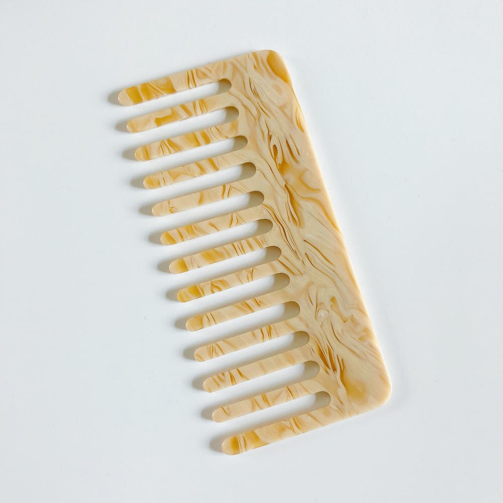 Japan Acetaat Grove Haar Kam Schildpad Stijl Natuurlijke Detangling Kam Voor Krullend Haar-Geen Statische Kam Voor Vrouwen meisjes: E