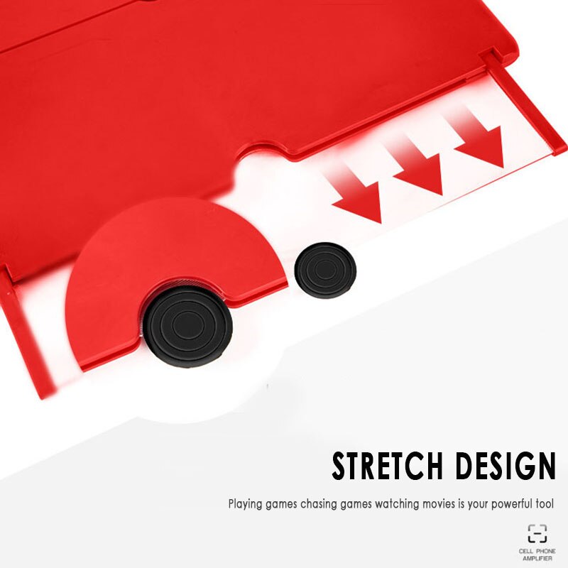 Thin Foldable Mobile Phone Amplifier Magnifier Fordable 3D Amplifier Video 10/12 Inch Drawable 3D Mobile Phone Screen Amplifier