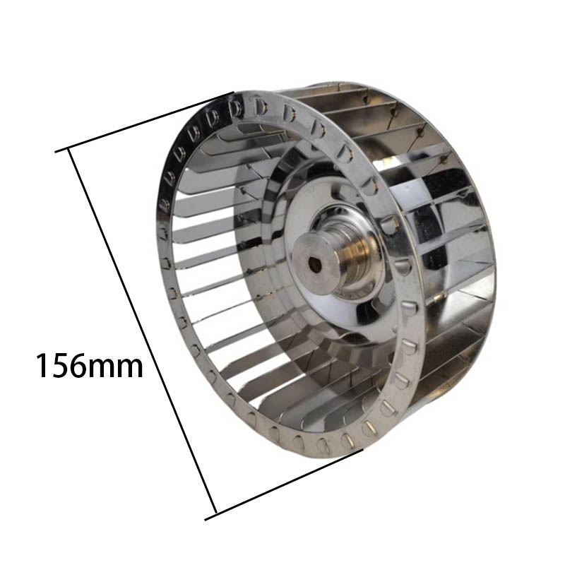 Moteur de turbine à palette centrifuge, arbre de turbine de ventilateur en aluminium, petite roue de pale 155 156 190mm: A