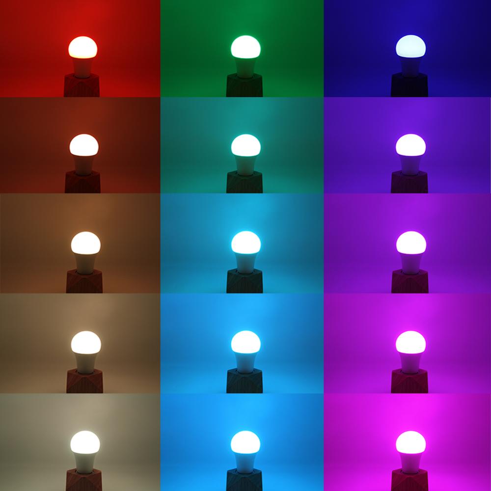 LED RGB Bulb E27 Light RGB RGBW RGBWW Dimmable IR Remote 5W 10W 15W AC 220V Colorful Magic Bar Club Night Smart Lamp