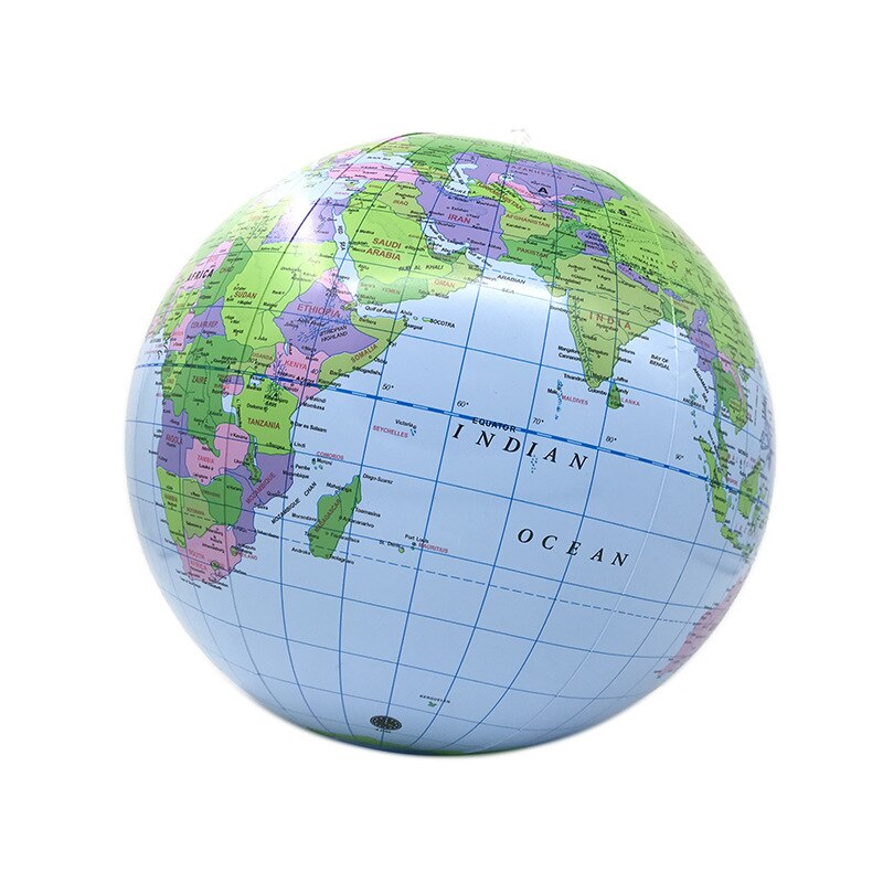 Globe Pvc Inflatie Aarde Zandstrand Globe Engels Editie Onderwijs Globe Model