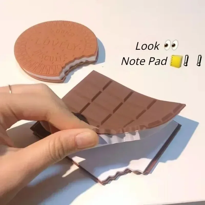 Kreative Nette Simulation Schokolade Cookie Notizblock Lustige Snack Tragbare Mini Notebook Studenten Schreibwaren Schule Liefert
