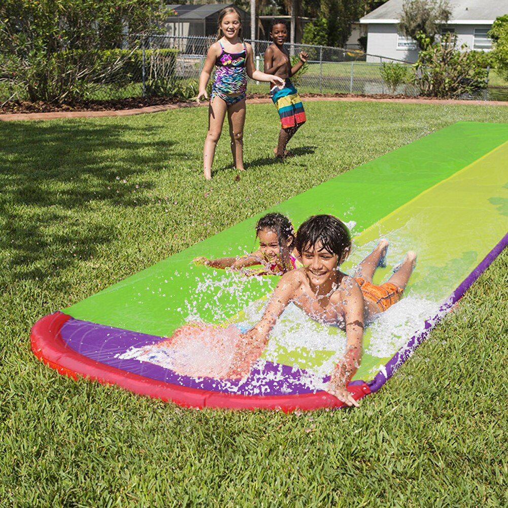 Surf Glijbaan Plezier Gazon Glijbanen Zwembaden Voor Kinderen Zomer Pvc Games Center Achtertuin Outdoor Waternevel Speelgoed