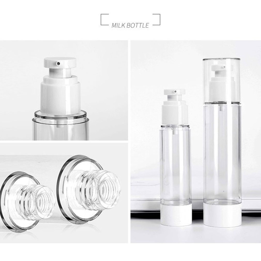 15ml Reisen Bausatz Hautpflege Produkte Vakuum Unter abfüllung sprühen Drücken Lotion Flasche Kosmetik Reisen einstellen sprühen Flasche косметика