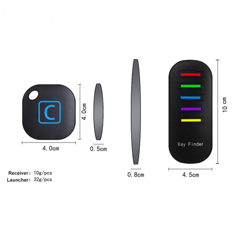 Smart key Finder Wireless Electronic Key Finder Reminder With 5 Keychain Receivers For Lost Keys Locator Whistle Key Finder