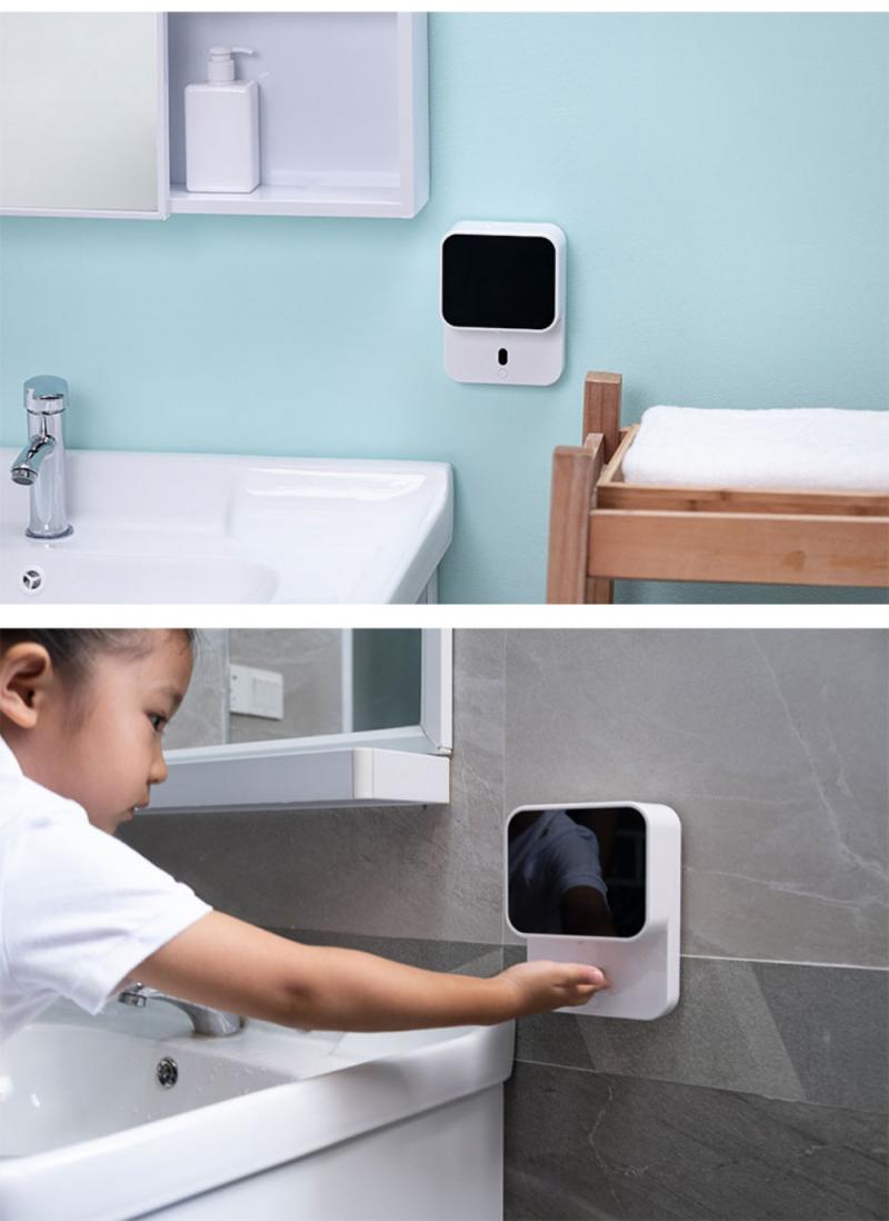 Household Smart Soap Dispenser Wall-mounted LED Screen Hand Washing Automatic Infrared Induction Foam Soap Dispenser