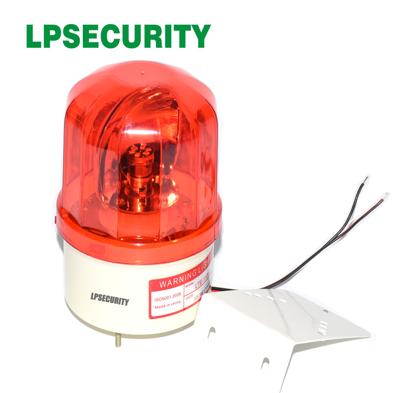 Lpsecurity  ip44 vandtæt udendørs roterende led blinkende lampe lys til portåbner motor barriereport (ingen lyd, beslag valgfri)