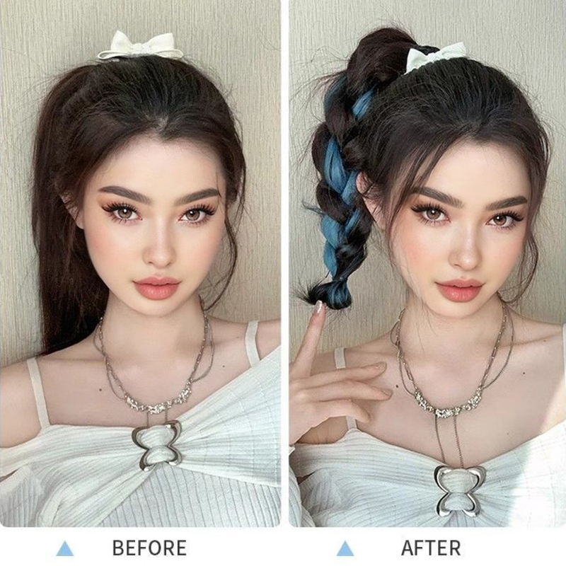 Cheveux synthétiques Chignon Chignon postiches auto-enroulement boule cheveux Bun femme bricolage Chignon cheveux Bun paquet pour augmenter les cheveux désordre Dount