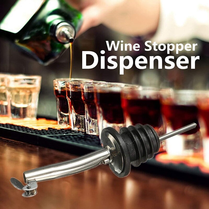 10 stk rustfritt stål vintut brennevin helletuter sett for vin brennevin olivenolje kaffesirup eddikflasker