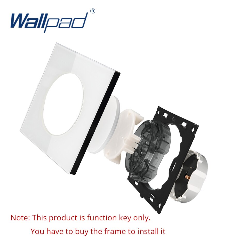 Wallpad 15A 3Pin Wall Socket Function Key Only Electric Wall Power Socket Electrical Outlets For Home Free Combination