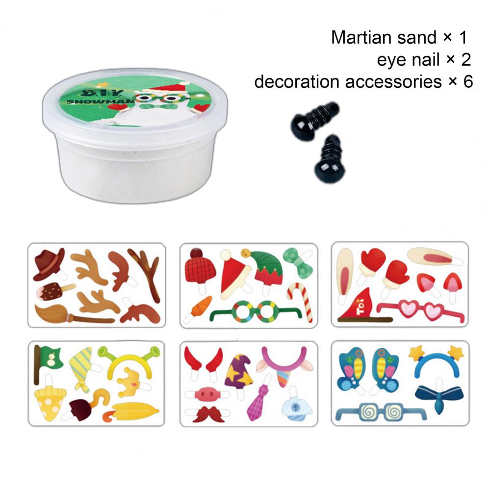 DIY Handmade Snowman Christmas Ornaments Decor Kids Educational Toys