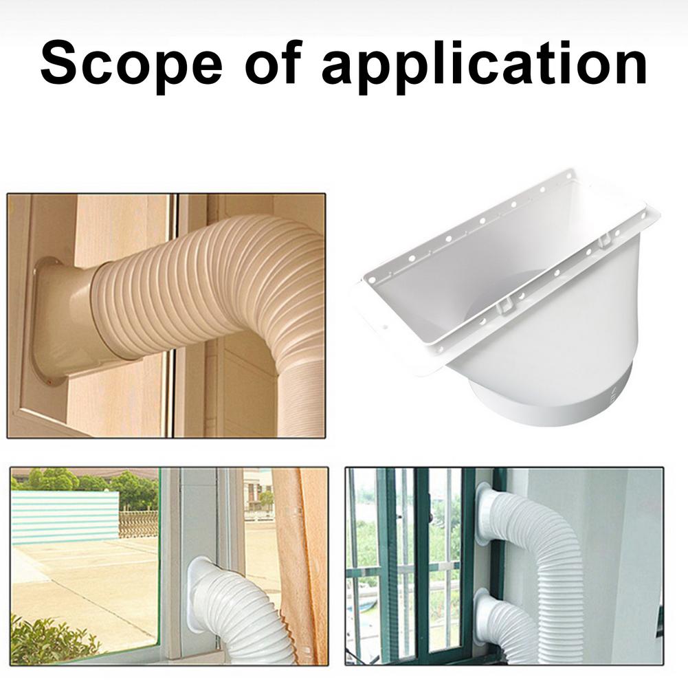 Portable Air Conditioner Window Adapter Exhaust Hose Connector Flat Mouth Interface For 5.1in Diameter Hose Air Conditioner