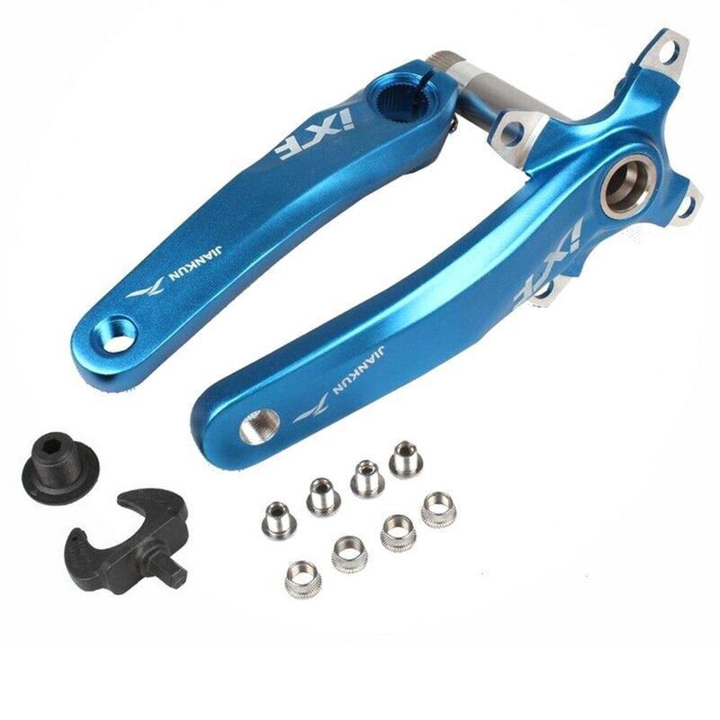 Low Support Crank Mountain Bike Modify The Left And Right Cranks Mountain Bike Hollow One Crank: Blue