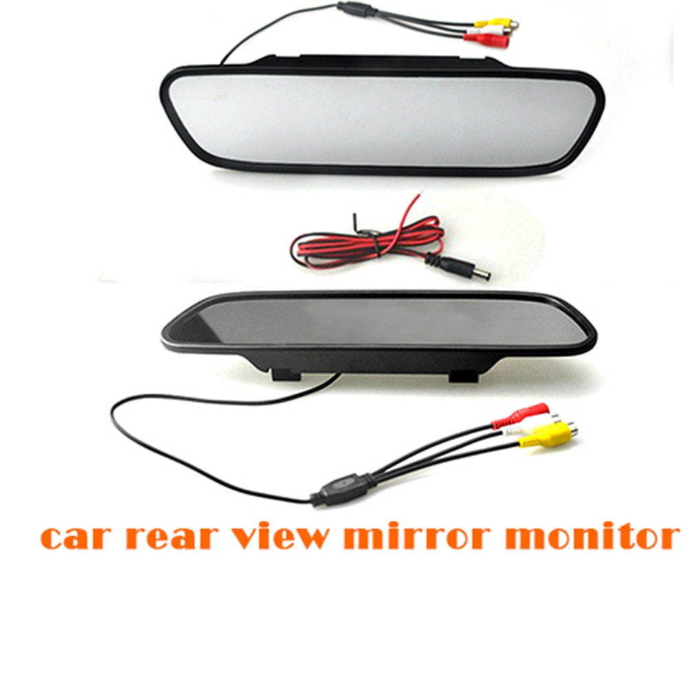 Hd 4.3 Inch Tft Lcd Car Achteruitkijkspiegel Monitor Auto Reverse Monitor Screen 16:9 Kleur