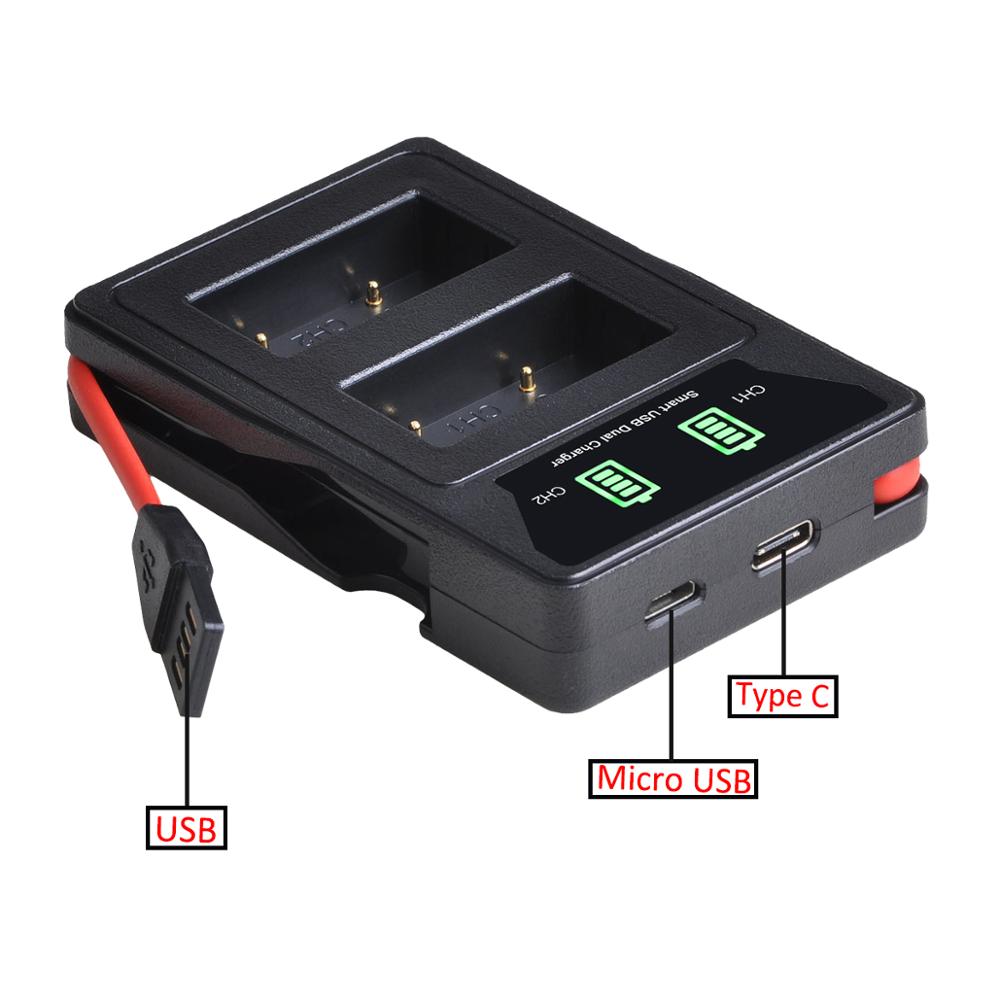 Caricabatteria da NB-2LH NB 2L 2LH con porta USB e type-c per Canon NB2L, NB2LH, EOS 400D S80 S70 S50 S60 350D G7 G9