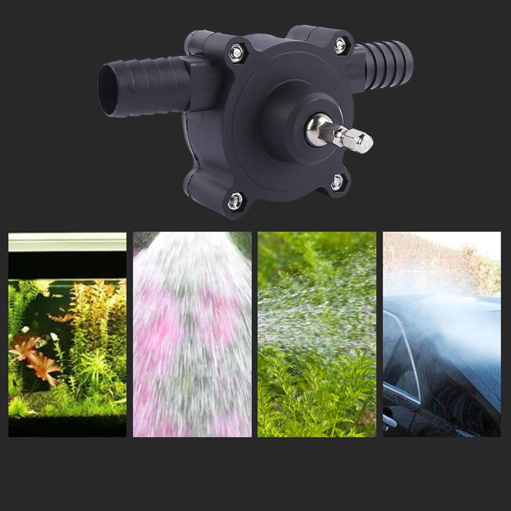 Household small pump Hand electric drill pump Portable DC pumping machine Self-priming centrifugal pump