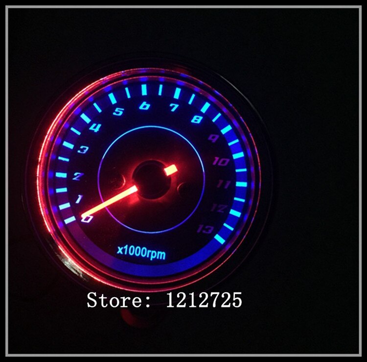 Motorcycle Mechanical tachometer Refit Retro Universal type MOTO meter 13000 RPM