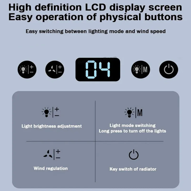 F36 5-wentylatorowy stojak chłodzący do notebooka z wentylatorem 11-17,3-calowy, regulowany pod wieloma kątami uchwyt do laptopa do gier z 2 ekranami LED USB
