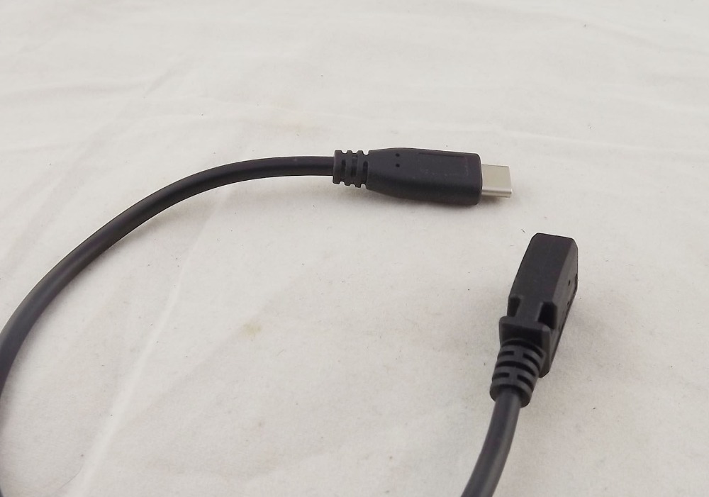1pc USB 3.1 Type C Male Plug to Mini USB Female Adapter Data Charger Sync Cable 27cm