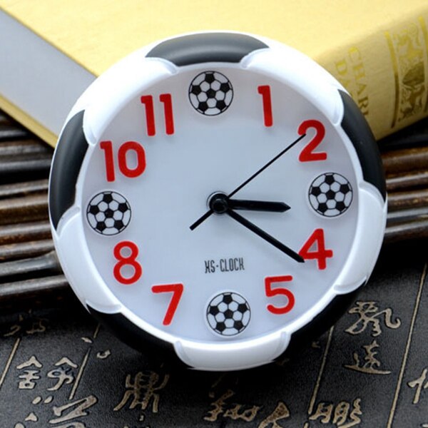 Quartz clocks Clock 3d real Football alarm clock for kid children bedroom home decor