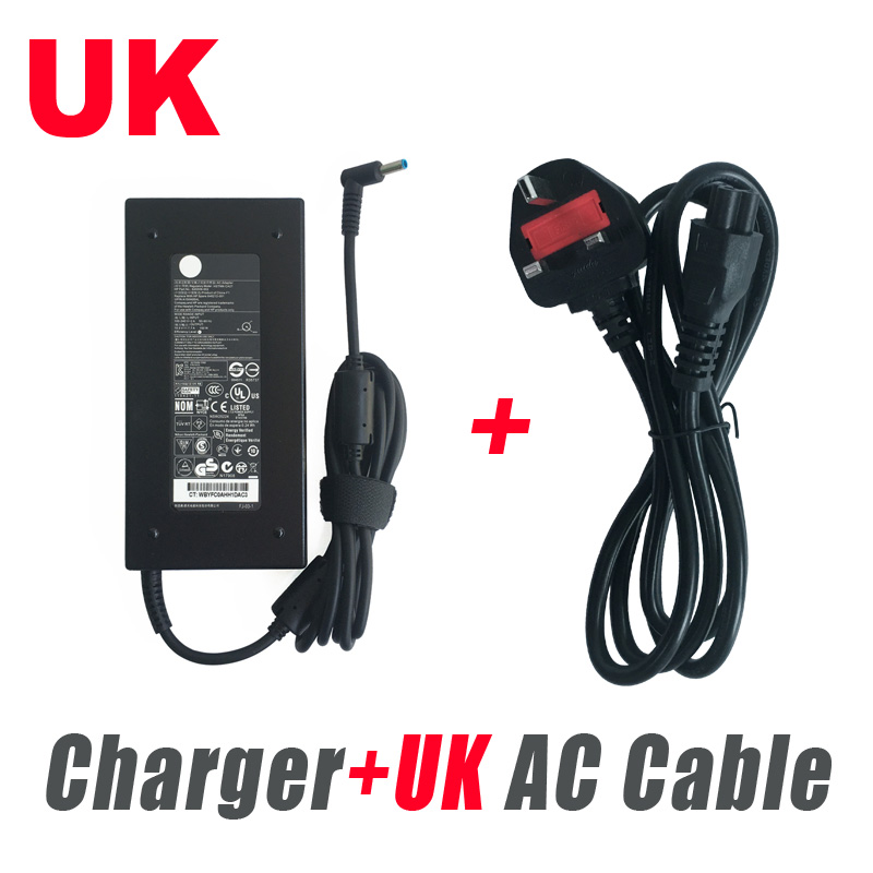 Original Brand 19.5V 7.7A 150W AC Adapter Charger for HP OMEN 15 17 Pavilion Gaming 15 17 Laptop Power Supply Cord: Red