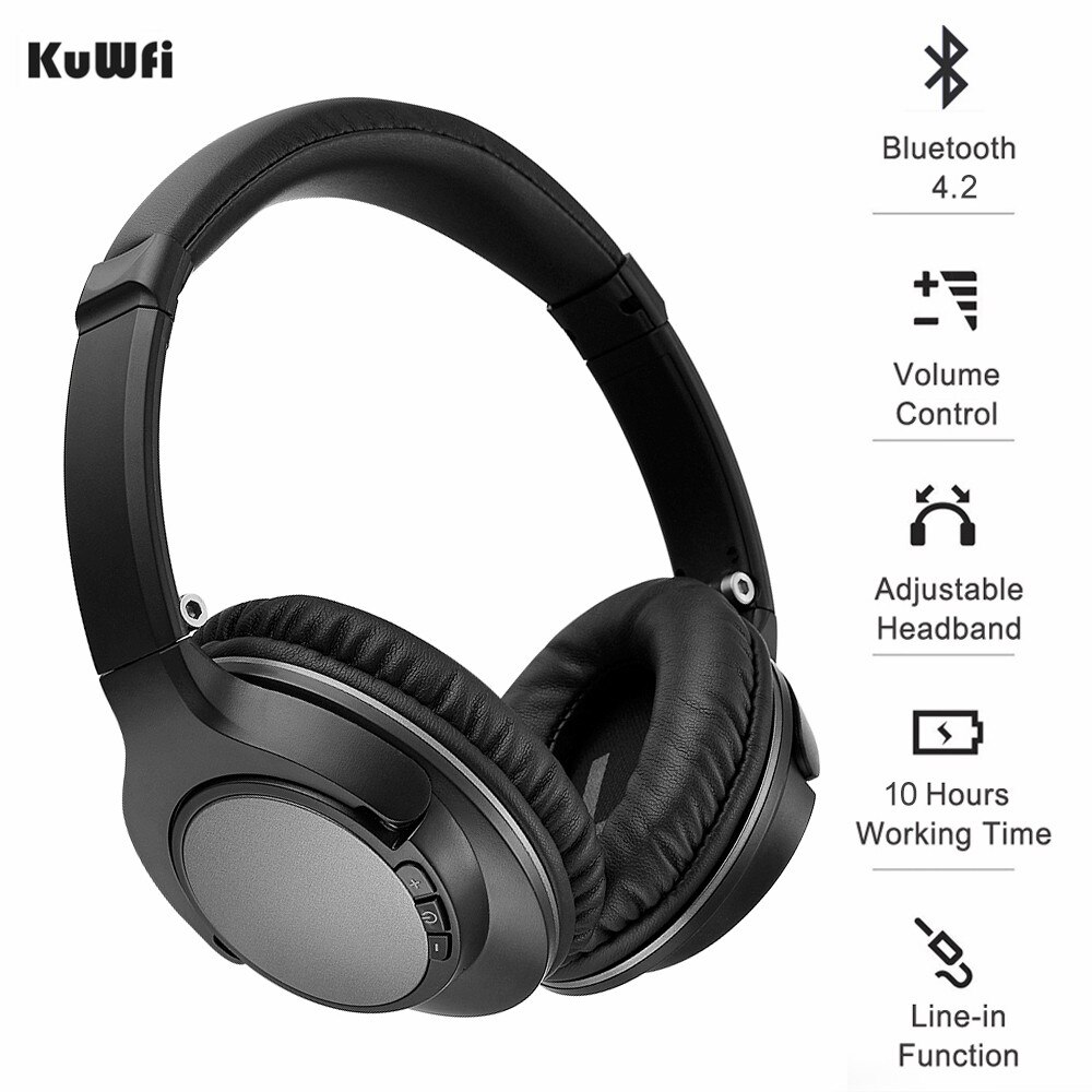 Both Wired And Wireless Bluetooth 4.2 Headphones Stereo Muisc Earphone Foldable Over Ear Headset 3.5mm AUX In Hands-free