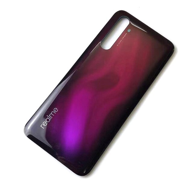 Coperchio posteriore batteria per OPPO Realme 6 Pro coperchio batteria sportello posteriore parti di ricambio custodia in vetro + adesivo adesivo: Purple