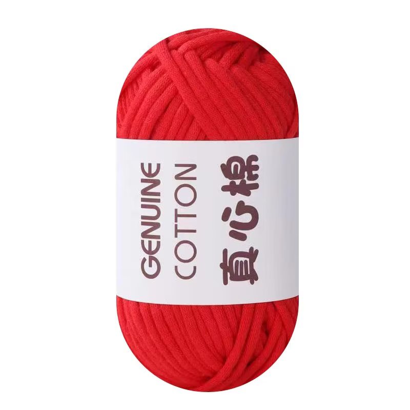 Heart Filling Cotton Hollow Cotton Yarn Hand Woven Genuine Heart Filling Cotton Yarn Ball Crochet Hook DIY Fabric Strip Thread