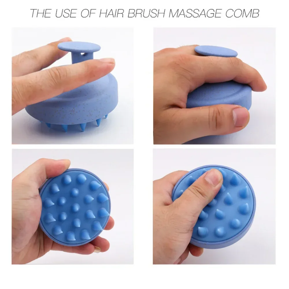 Brosse à shampoing en Silicone, peigne de Massage du cuir chevelu, peigne de lavage des cheveux, brosse de Massage corporel, brosse de bain-douche, outil de Salon de coiffure